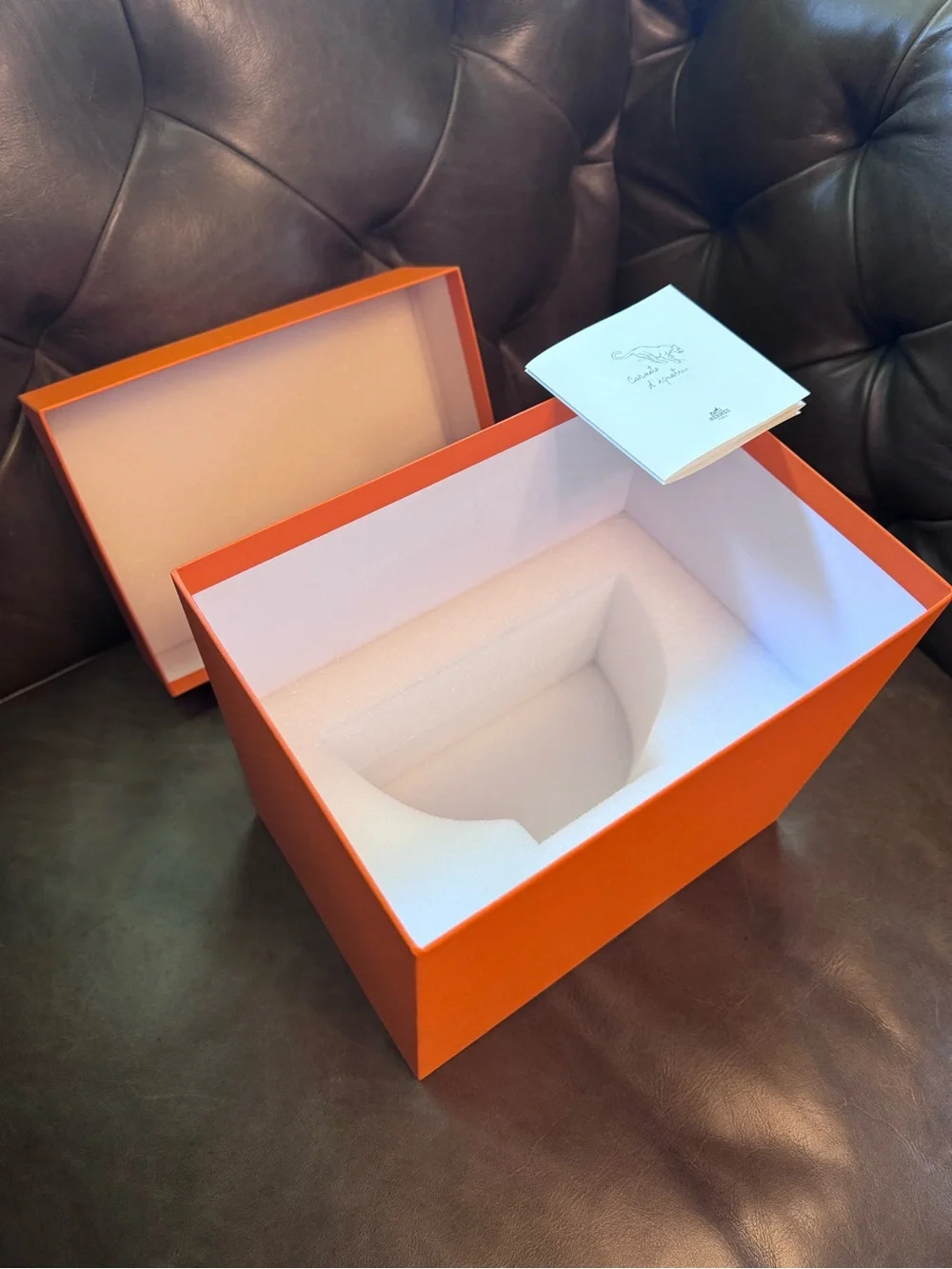 Authentic Hermes Signature Orange Storage Box! (Box 1)